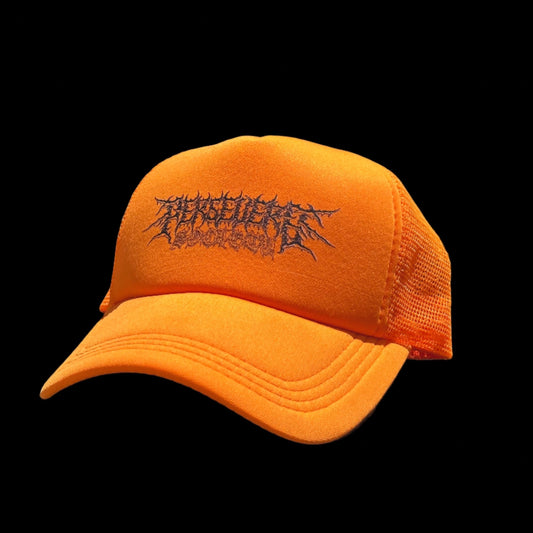 “Grunge” Trucker Hat Hunter Orange