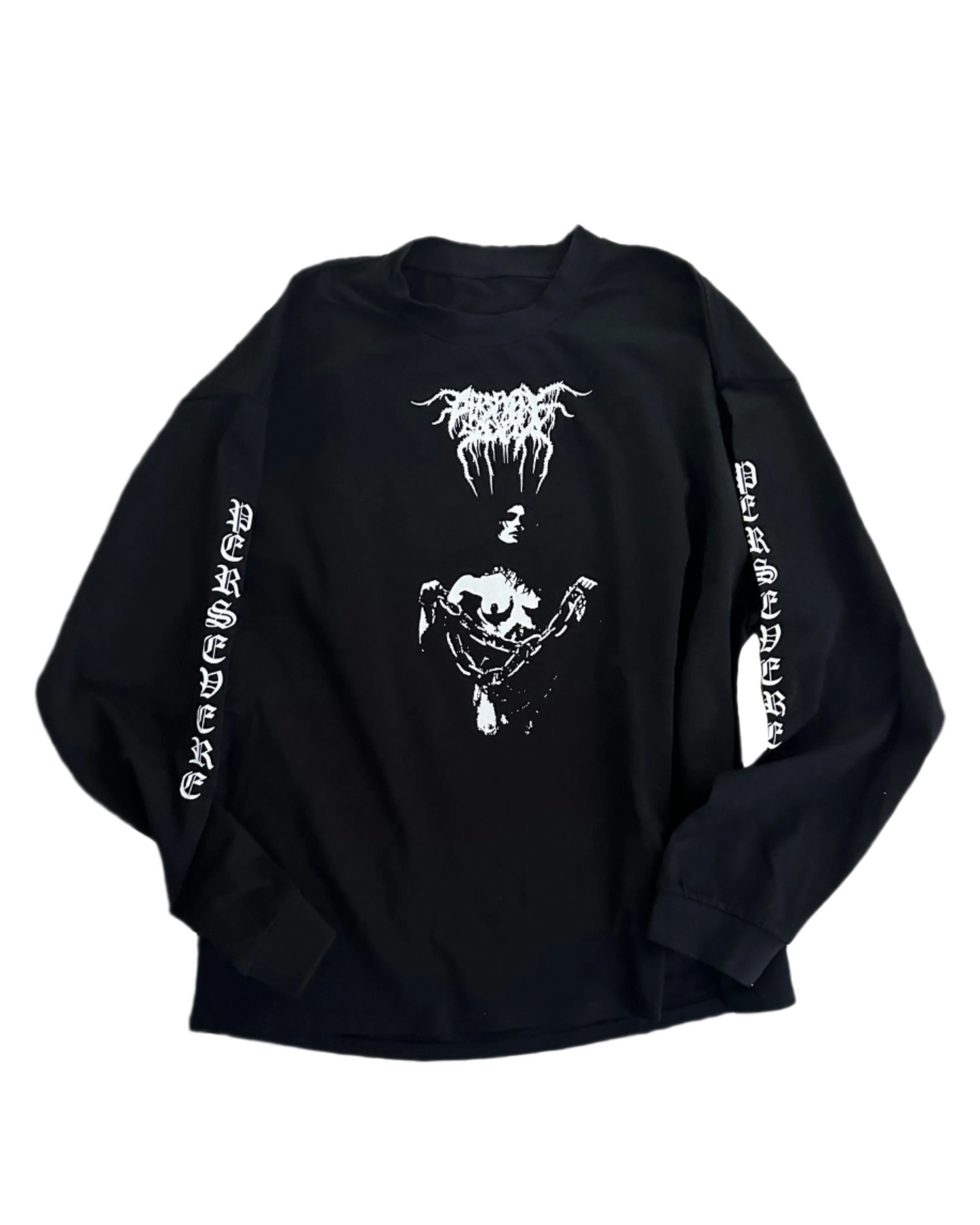 BLACK METAL OVERSIZED LS T-SHIRT