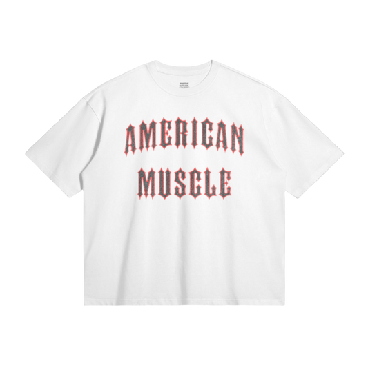 American Muscle Box Tee - WHITE