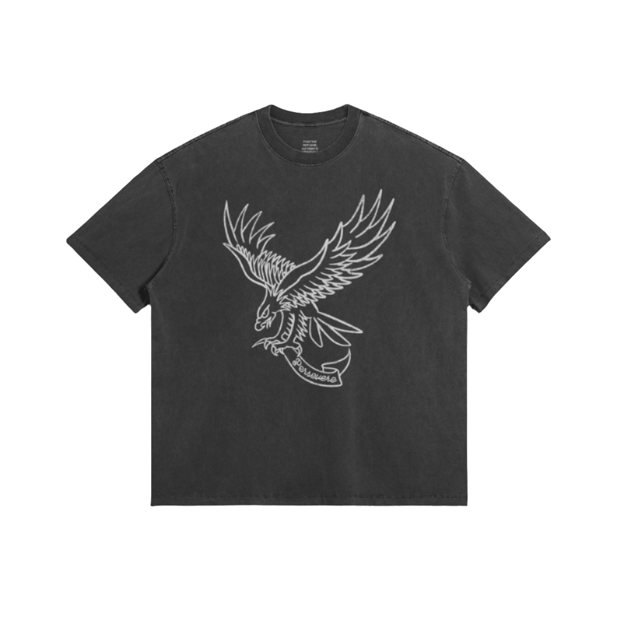 Fucking Eagle Oversized Tee - BLACK